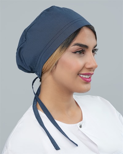 کلاه جراحی جنس ترگال رنگ آبی نفتی