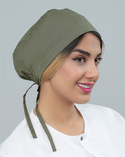 کلاه جراحی جنس ترگال رنگ سبز خلبانی