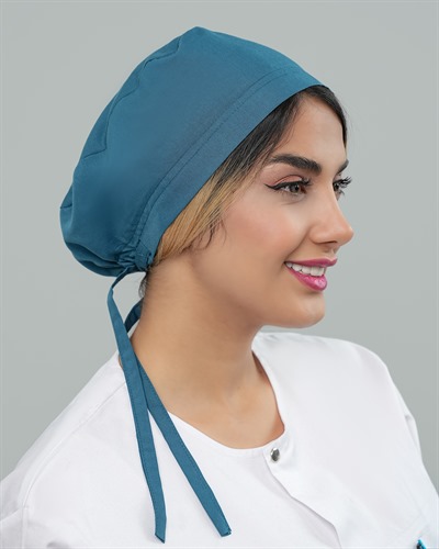 کلاه جراحی جنس تترون رنگ کله غازی