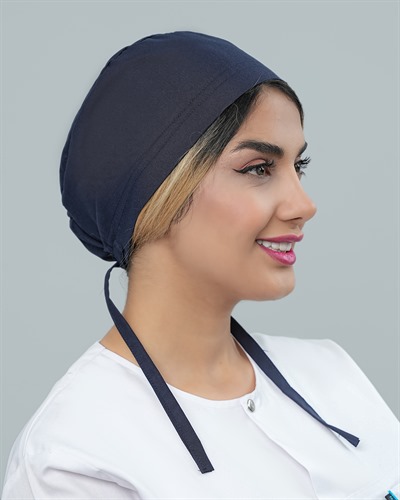 کلاه جراحی جنس ترگال رنگ سرمه ای