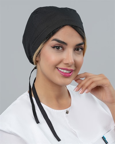 کلاه جراحی جنس ترگال رنگ مشکی