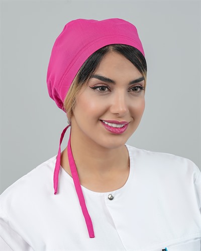 کلاه جراحی جنس تترون رنگ صورتی