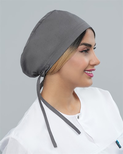 کلاه جراحی جنس ترگال رنگ طوسی