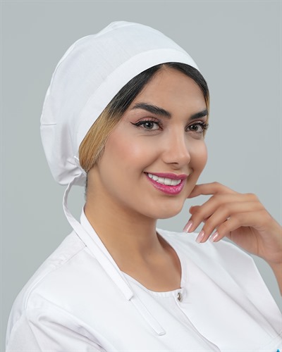 کلاه جراحی جنس ترگال رنگ سفید