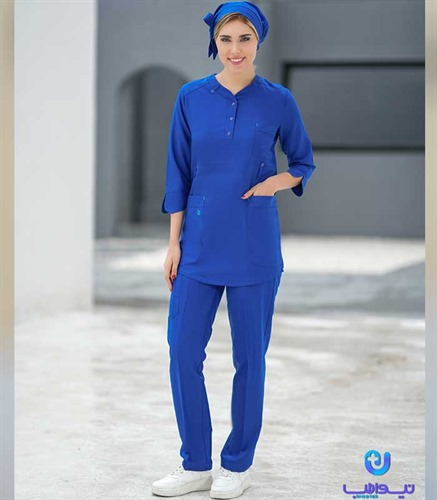 مدل آروشا رنگ آبی کاربنی