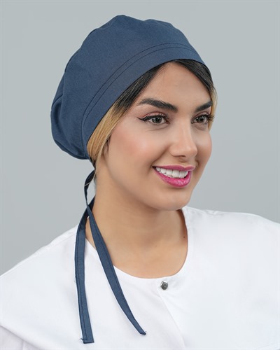 کلاه جراحی جنس ترگال رنگ آبی نفتی