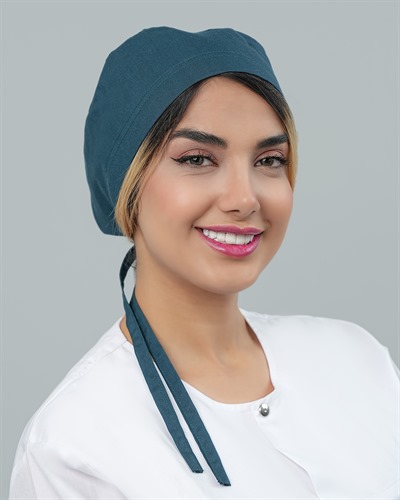 کلاه جراحی جنس ترگال رنگ سبز درباری