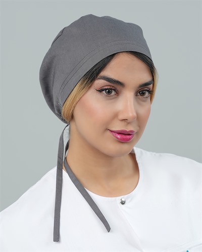 کلاه جراحی جنس ترگال رنگ طوسی