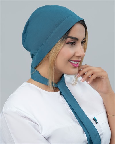 کلاه حجاب جنس تترون رنگ کله غازی