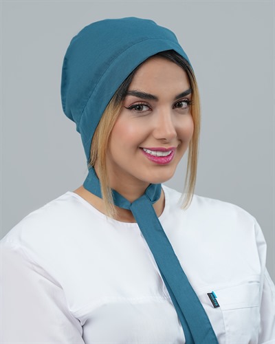 کلاه حجاب جنس تترون رنگ کله غازی