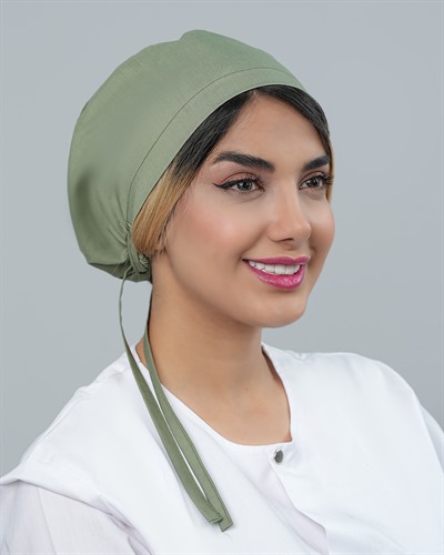 کلاه جراحی جنس ترگال رنگ سبز پسته ای