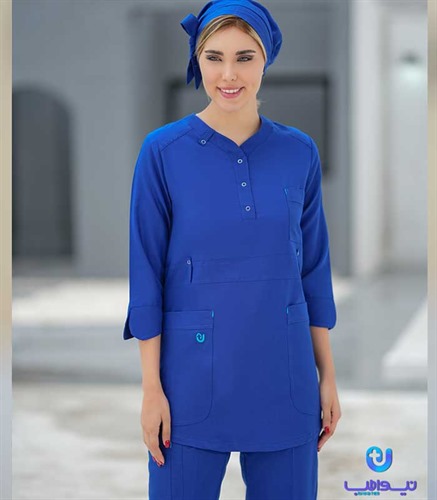 مدل آروشا رنگ آبی کاربنی
