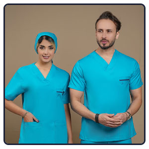اسکراب شلوار مدل آراد یکی از انواع مدل‌های روپوش پزشکی لاکچری