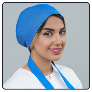 کلاه حجاب ساده جنس ترگال یکی از انواع کلاه های نیواطب